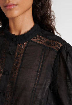 Halliday Lace Trim Shirt