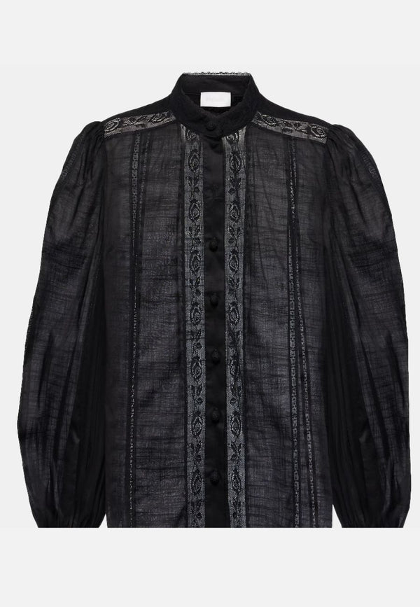 Halliday Lace Trim Shirt