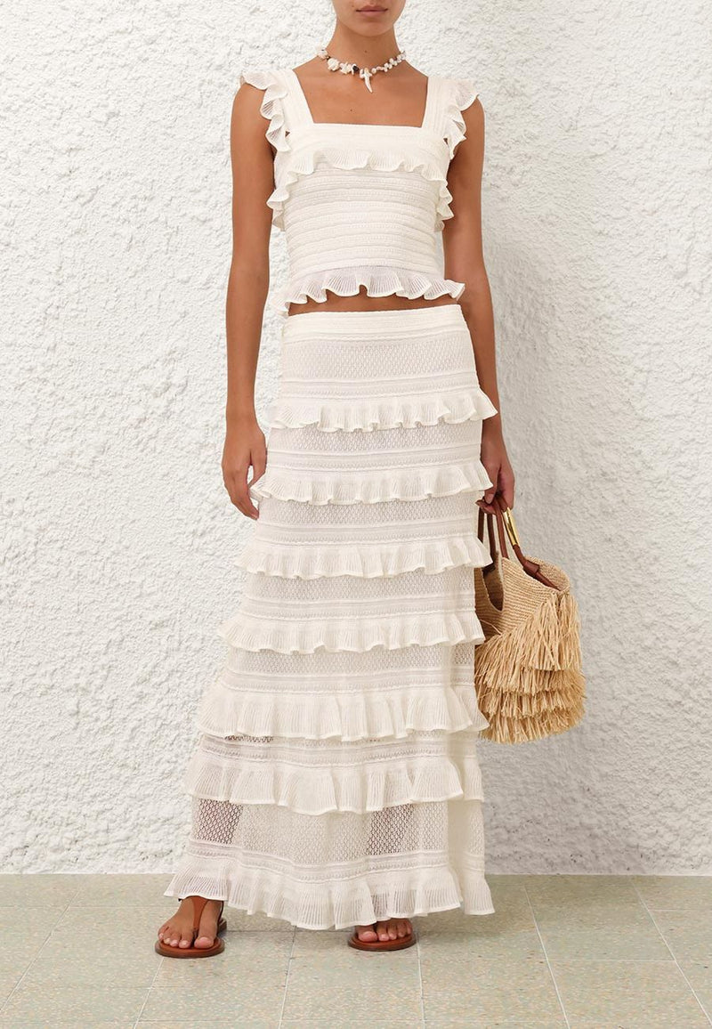 Illuminate Lace Frill Skirt