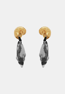 Reverie Resin Conch Drop Earrings