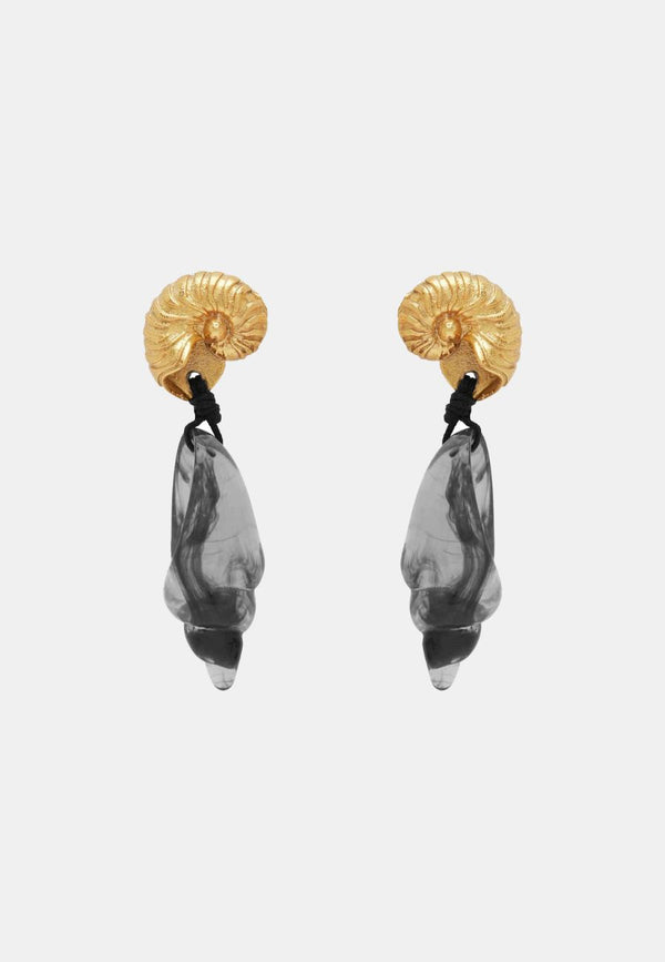 Reverie Resin Conch Drop Earrings