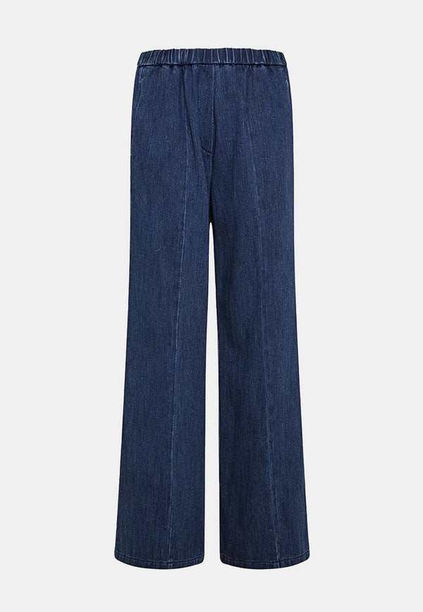 Calvary Cotton Denim Palazzo Pants