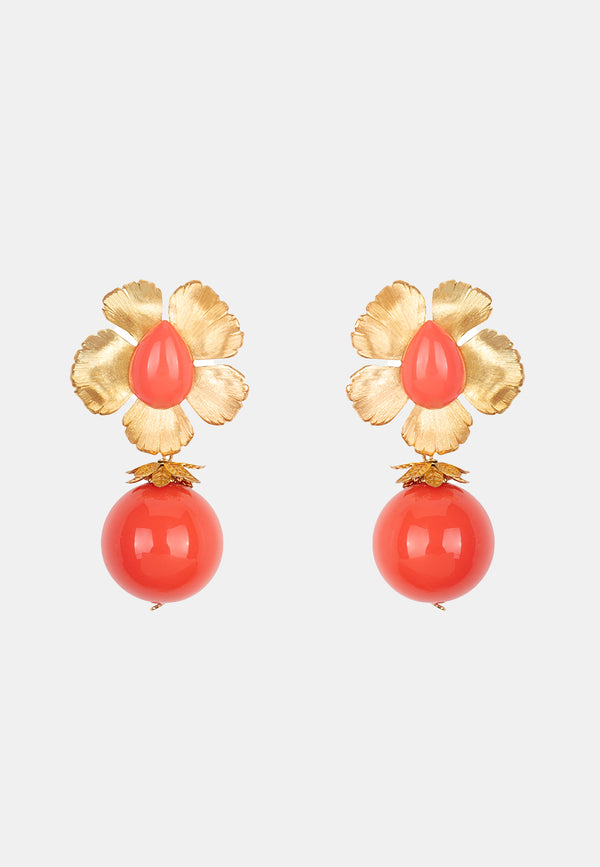 Coral Earrings