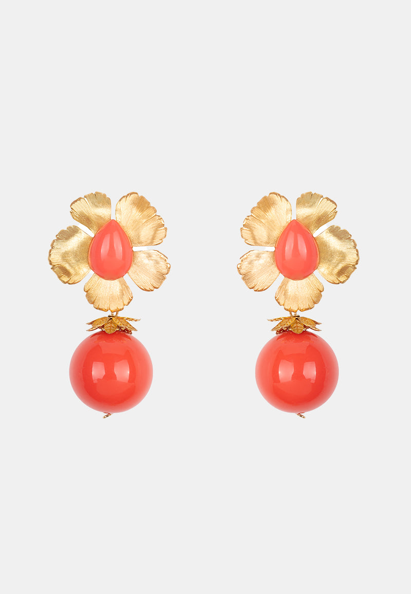 Coral Earrings