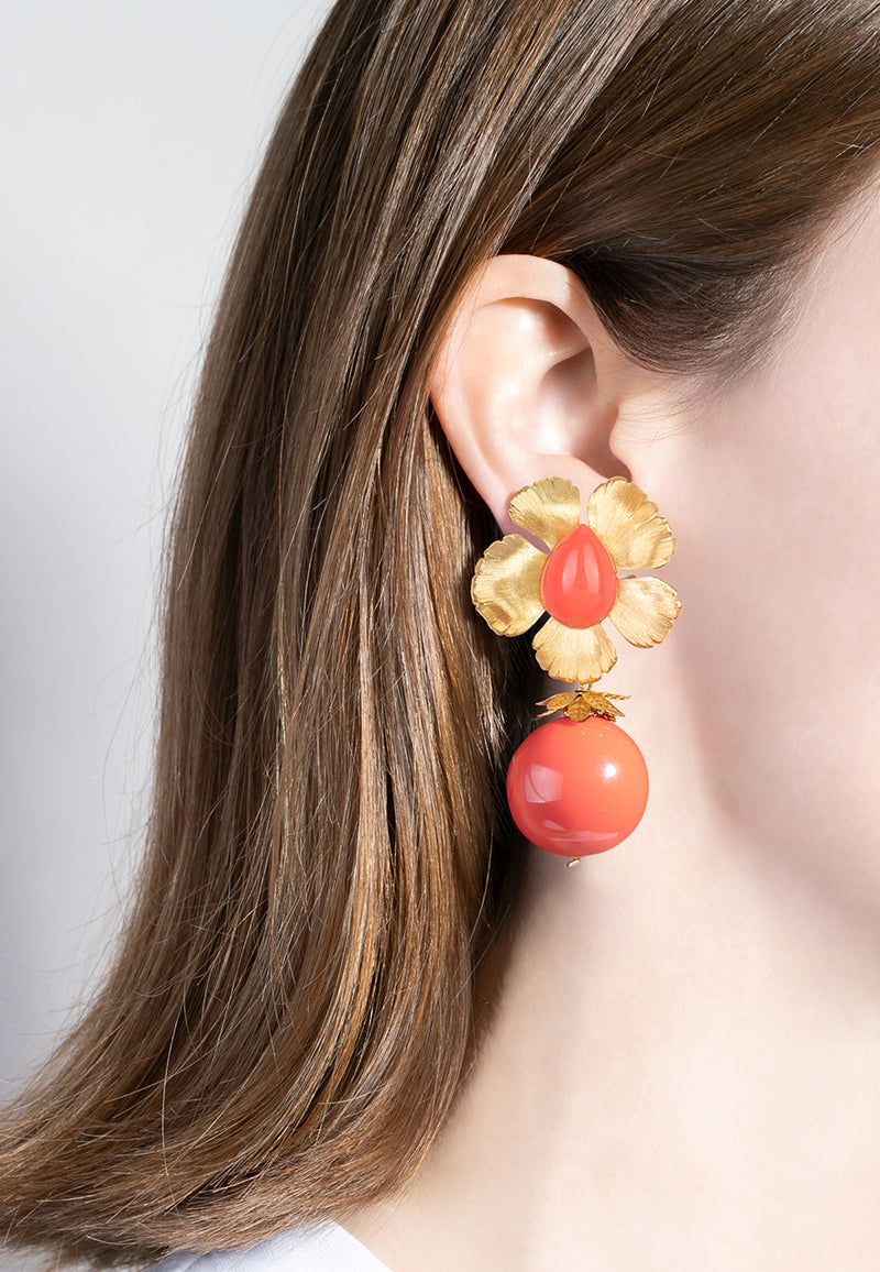 Coral Earrings