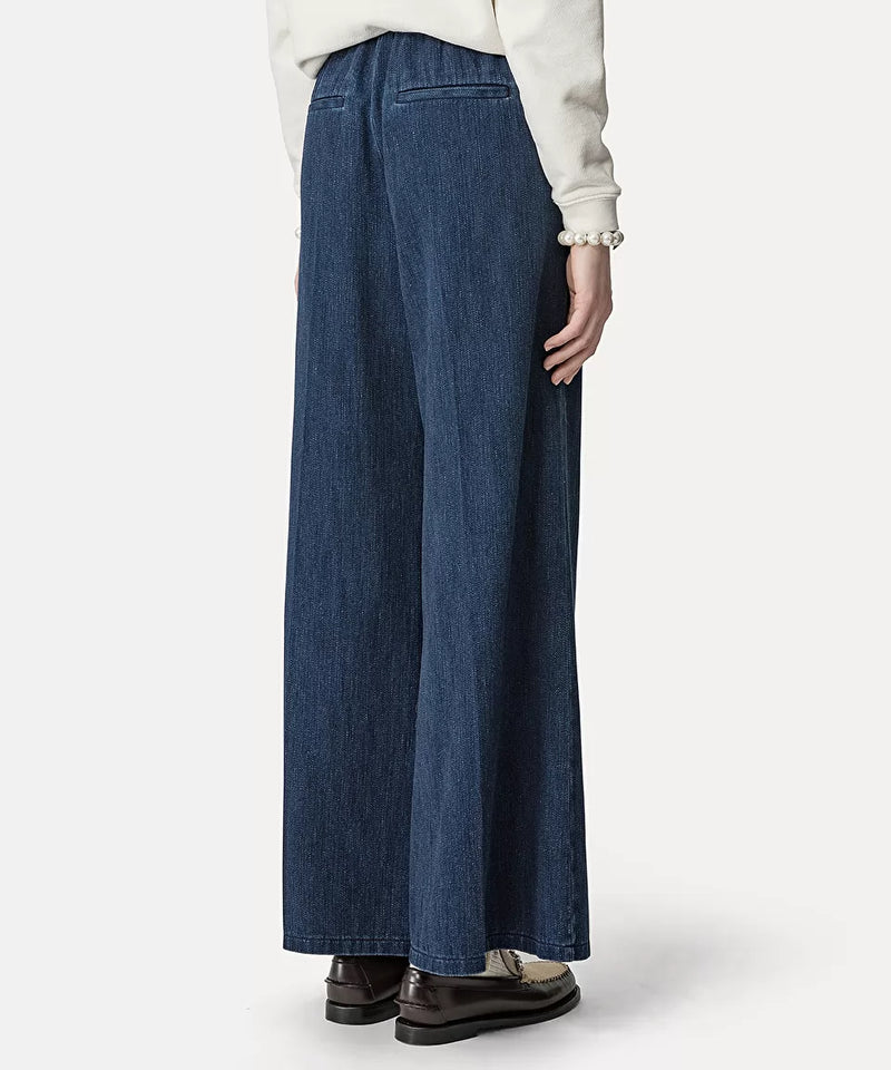 Calvary Cotton Denim Palazzo Pants