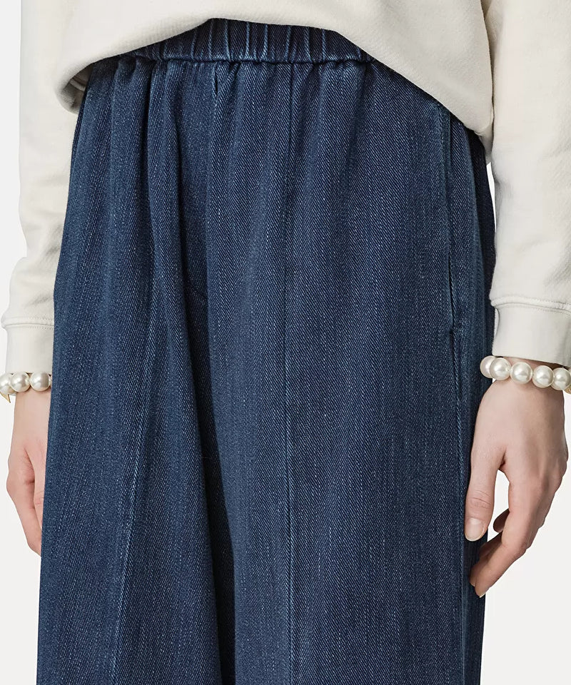 Calvary Cotton Denim Palazzo Pants