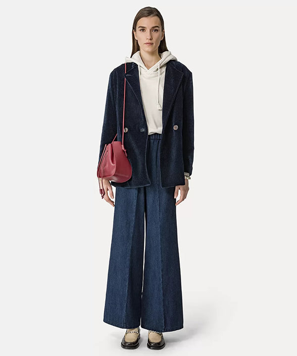 Calvary Cotton Denim Palazzo Pants