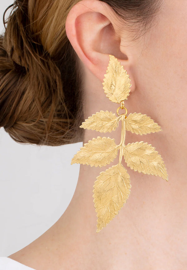 Golden Leaves Earrings