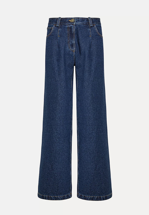 Wide Leg Denim Pants