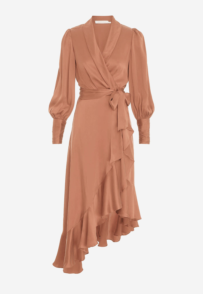 Zimmermann blouson sleeve midi sales dress